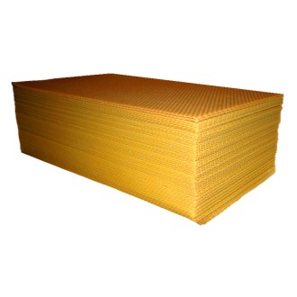 Mezistěny z včelího vosku 39x24 - 370x215 mm